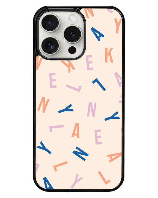 iPhone Avant-Gloss Grip Case - CUSTOM Monogram 1.0 Rainbow