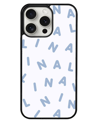 iPhone Avant-Gloss Grip Case - CUSTOM Monogram 2.0 Blue