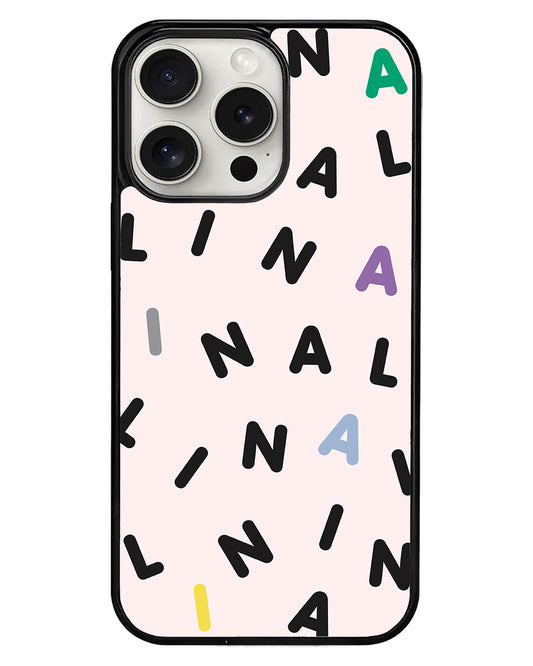 iPhone Avant-Gloss Grip Case - CUSTOM Monogram 2.0 Black