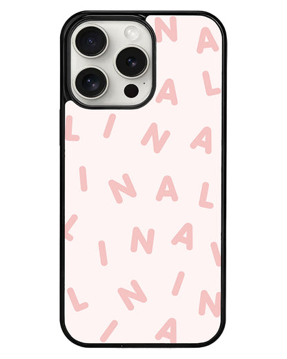 iPhone Avant-Gloss Grip Case - CUSTOM Monogram 2.0 Rosewater