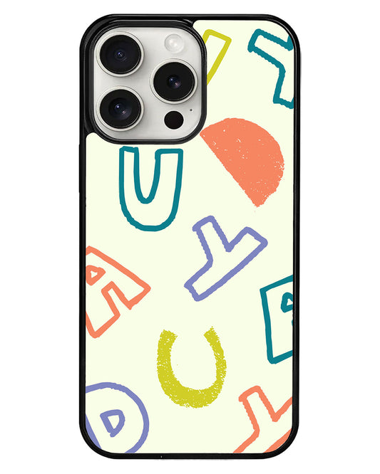 iPhone Avant-Gloss Grip Case - Weird Monogram