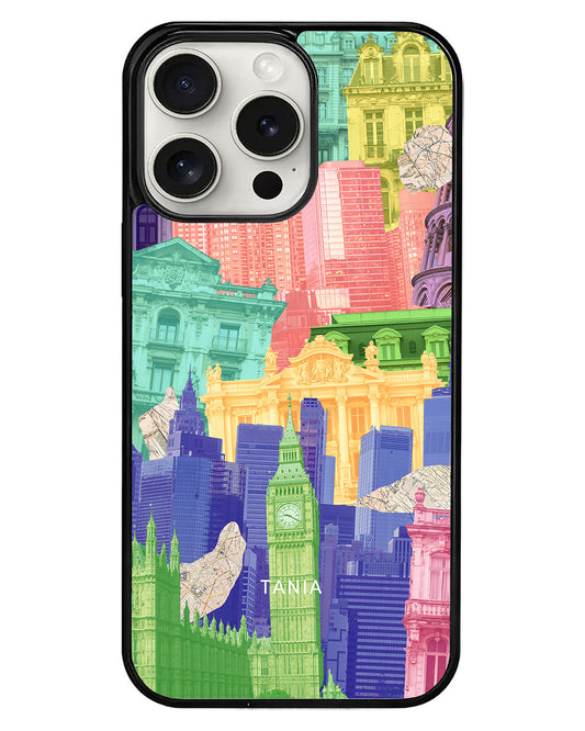 iPhone Avant-Gloss Grip Case - Colourful City
