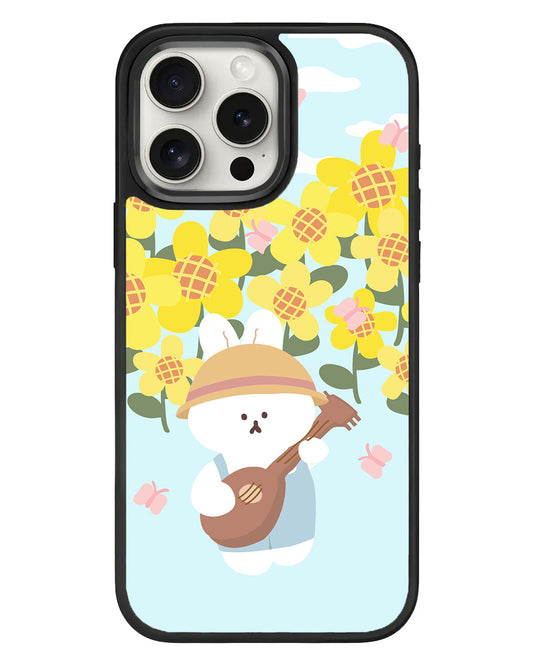 iPhone Standee Grip Case - Bunny Ukulele