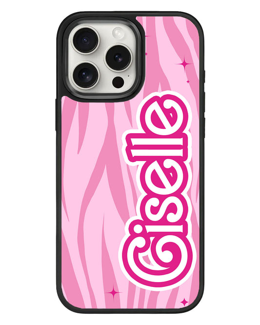 iPhone Standee Grip Case - Barbie Zebra Pattern