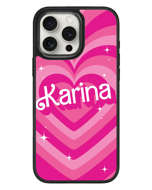 iPhone Standee Grip Case - Barbie Love Pattern