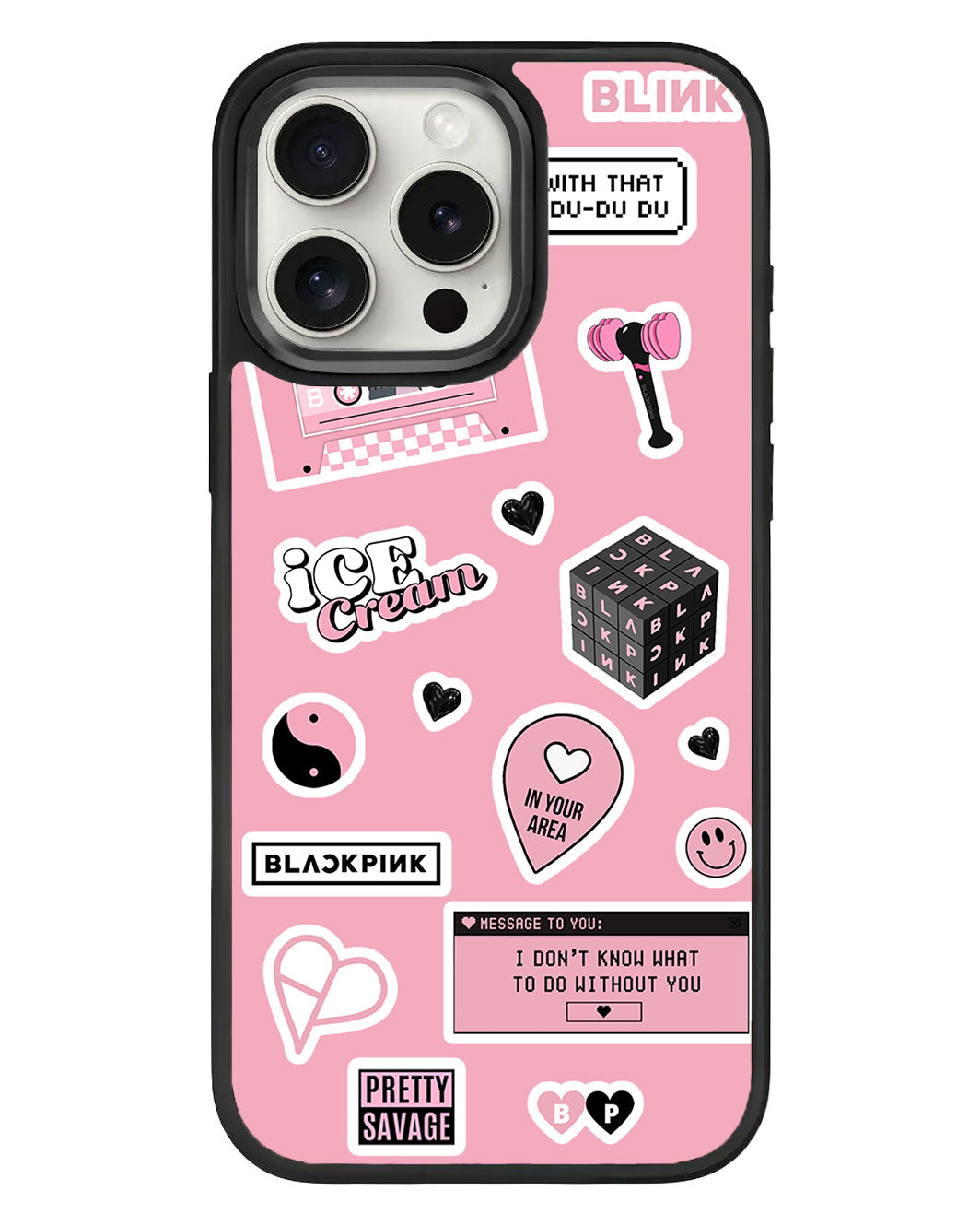 iPhone Standee Grip Case - Blackpink Sticker Pack