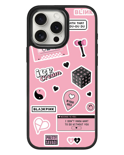 iPhone Standee Grip Case - Blackpink Sticker Pack