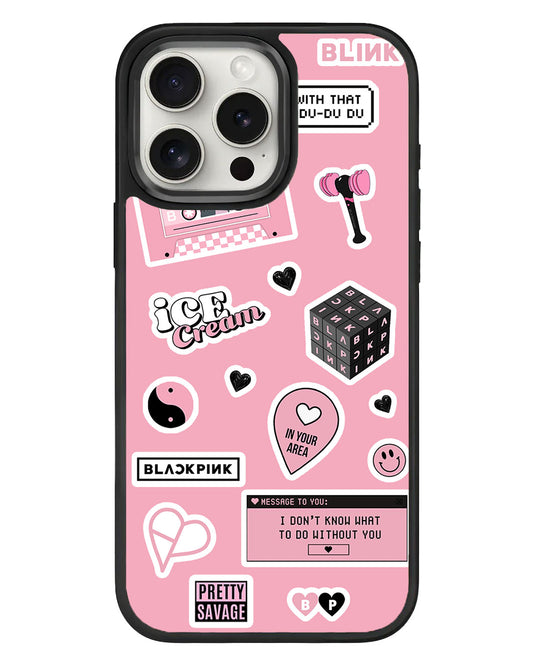 iPhone Standee Grip Case - Blackpink Sticker Pack