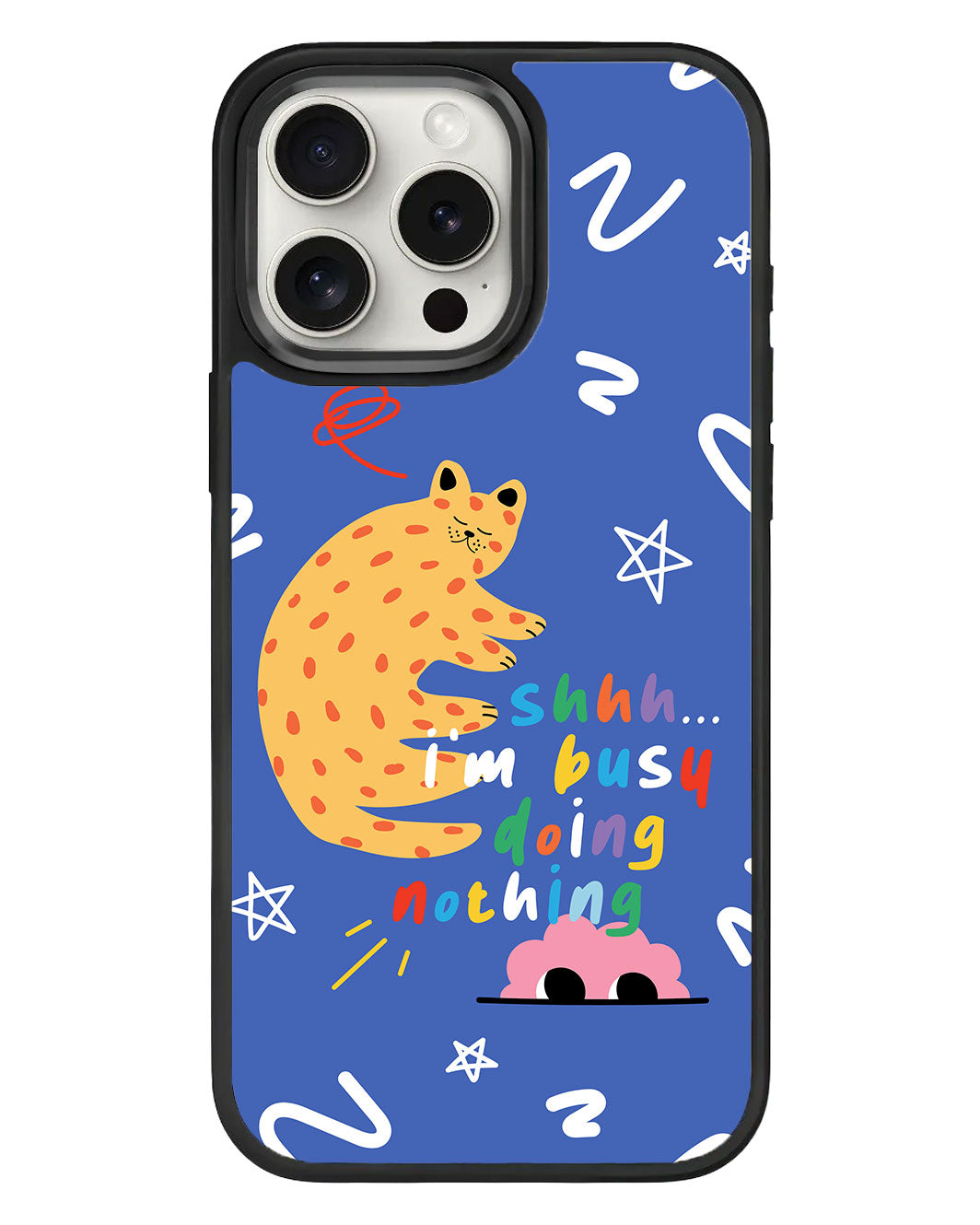 iPhone Standee Grip Case - Busy Doing Nothing