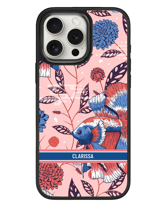 iPhone Standee Grip Case - Fish & Floral 2.0