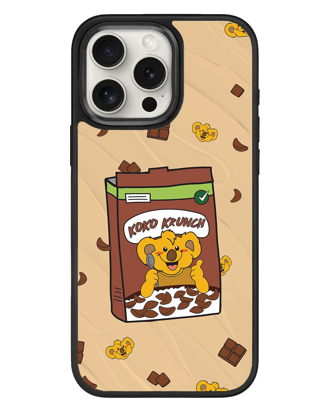 iPhone Standee Grip Case - Choco Cereal