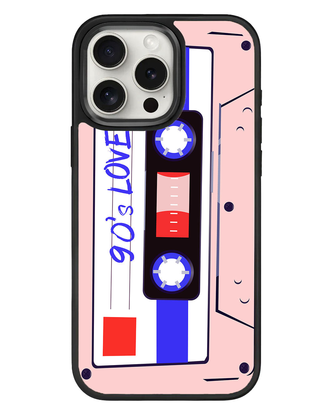iPhone Standee Grip Case - 90's Cassette