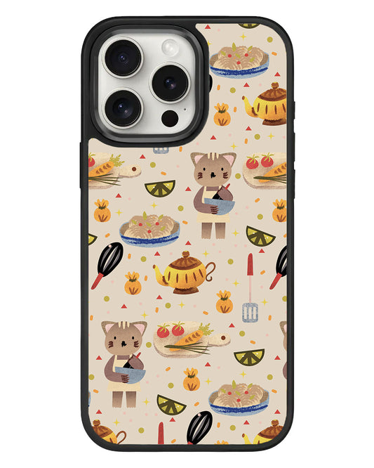 iPhone Standee Grip Case - Cooking Cat