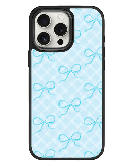 iPhone Standee Grip Case - Coquette Blue Bow