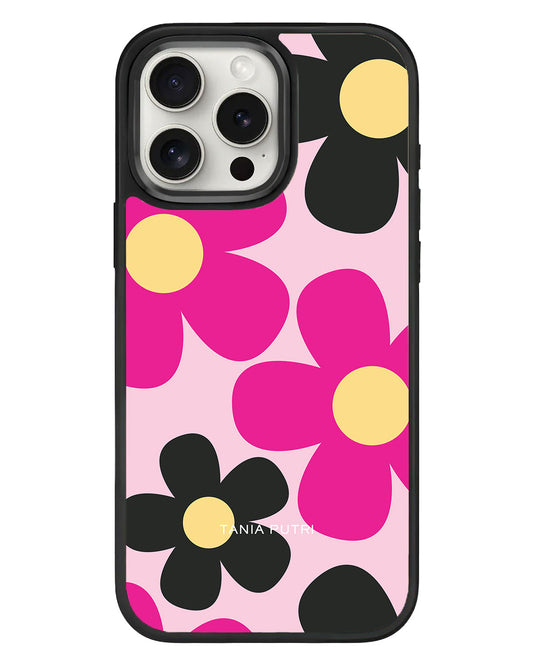 iPhone Standee Grip Case - Daisy Hot Pink