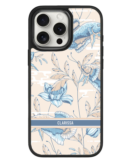 iPhone Standee Grip Case - Fish & Floral 4.0