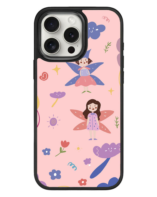 iPhone Standee Grip Case - Fairy Pattern