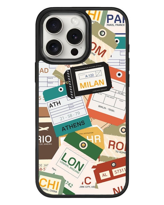 iPhone Standee Grip Case - Luggage Tag