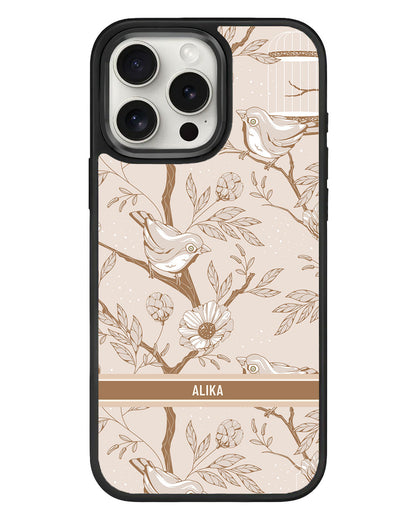 iPhone Standee Grip Case - Lovebird Monochrome 3.0