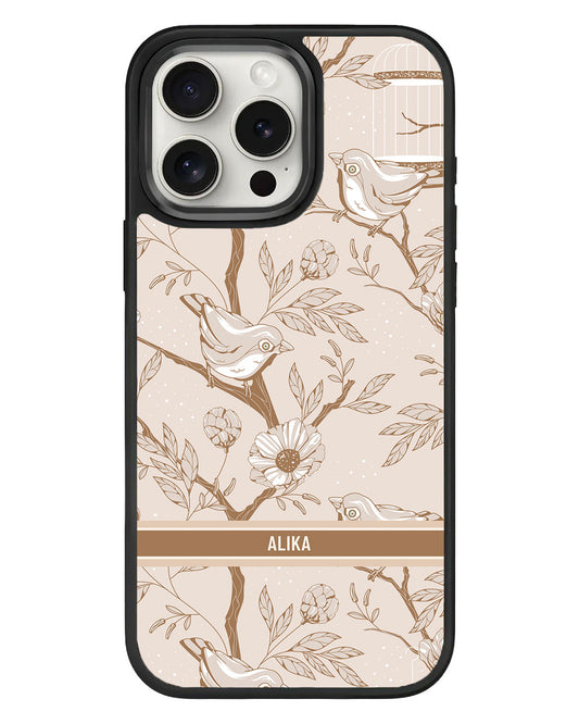 iPhone Standee Grip Case - Lovebird Monochrome 3.0