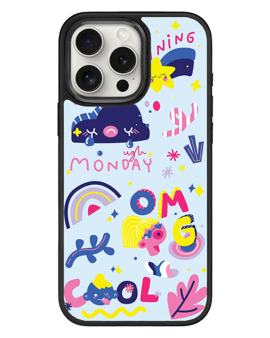 iPhone Standee Grip Case - Monday My Day