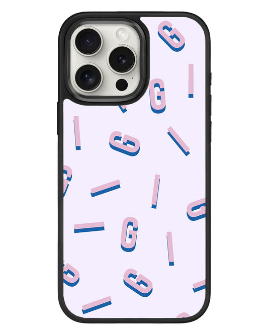 iPhone Standee Grip Case - CUSTOM Monogram 1.0 Cotton Candy