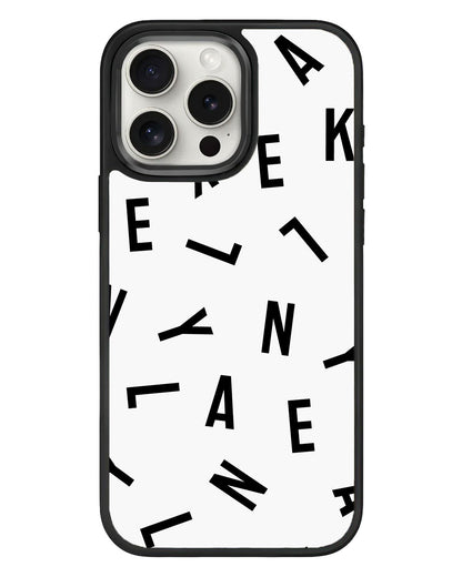 iPhone Standee Grip Case - CUSTOM Monogram 1.0 Noir