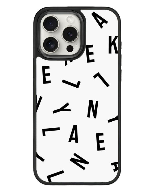iPhone Standee Grip Case - CUSTOM Monogram 1.0 Noir