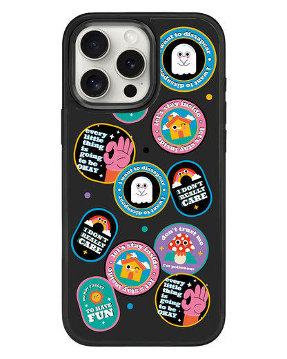 iPhone Standee Grip Case - Monster Sticker Pack