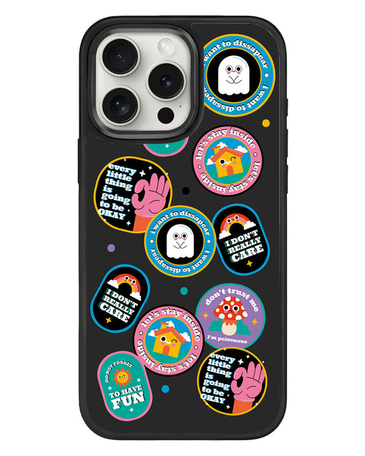 iPhone Standee Grip Case - Monster Sticker Pack