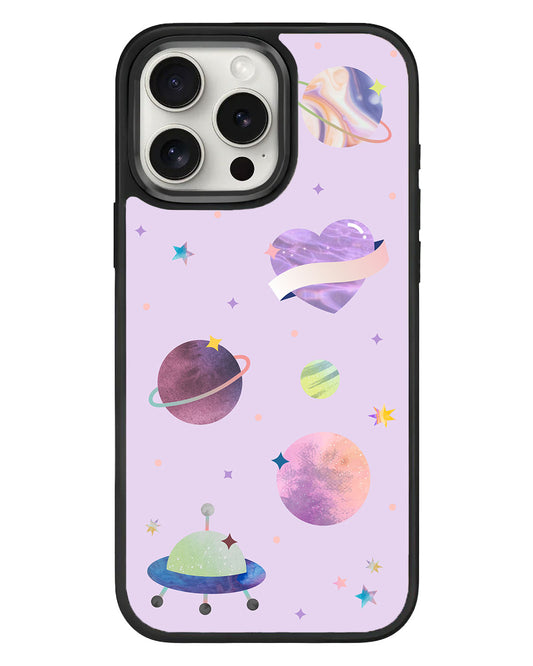 iPhone Standee Grip Case - Pink Planet