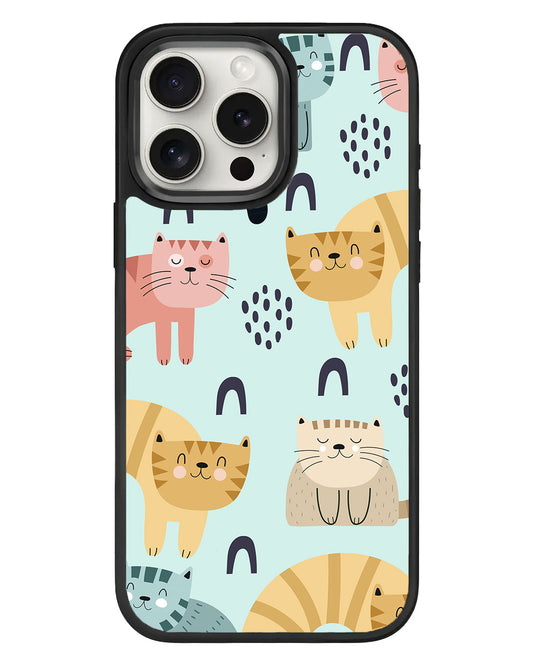 iPhone Standee Grip Case - Rainbow Meow 1.0