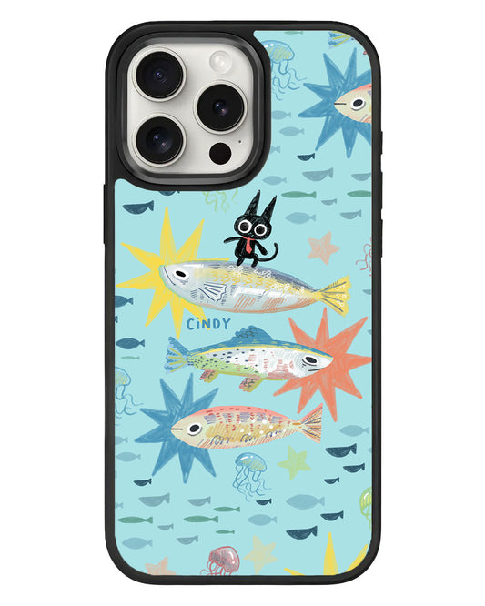 iPhone Standee Grip Case - The Fish Surfer
