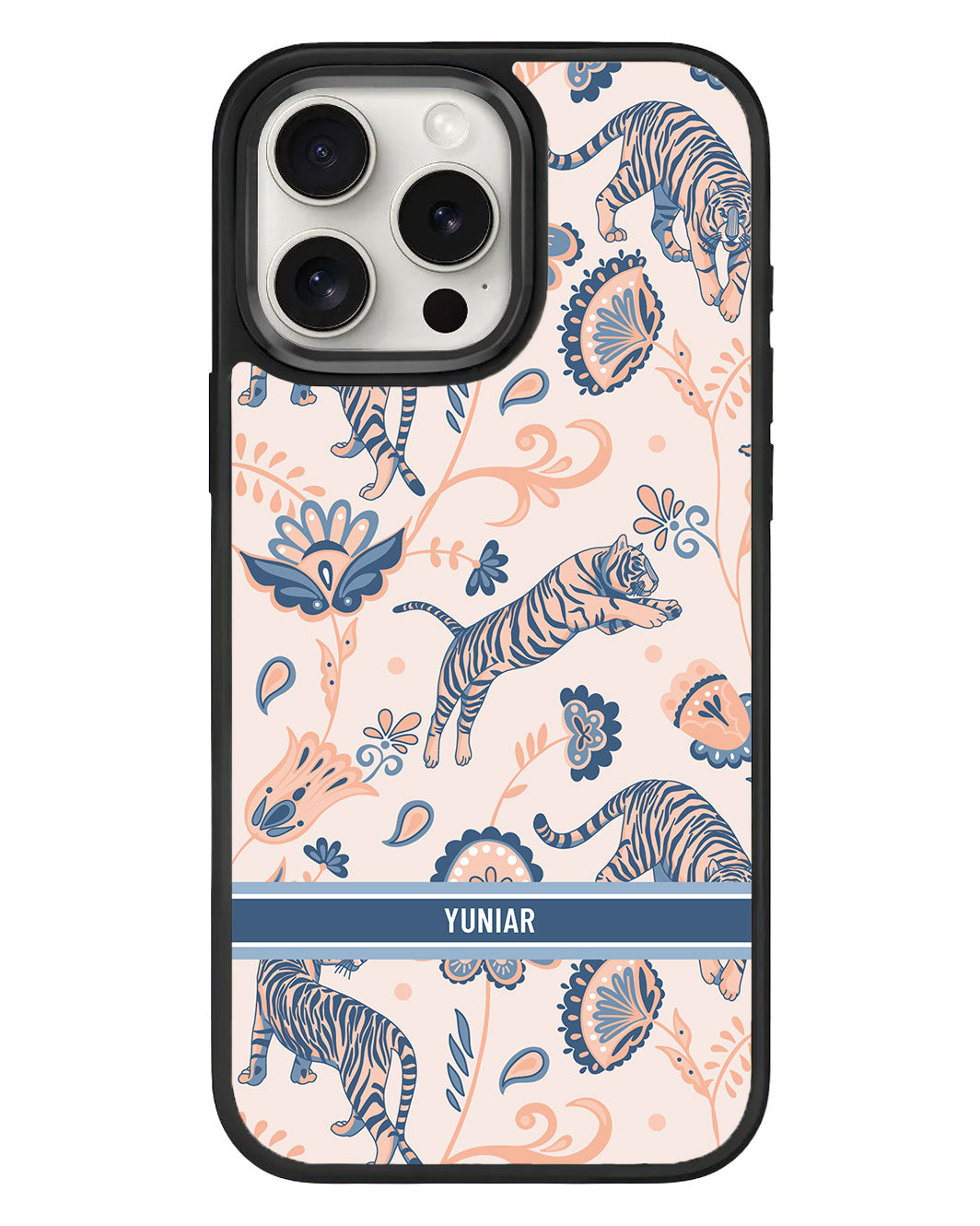 iPhone Standee Grip Case - Tiger & Floral 5.0