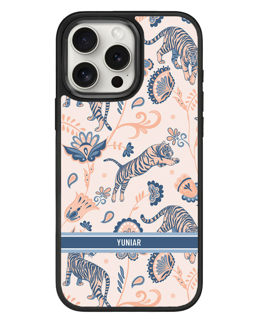 iPhone Standee Grip Case - Tiger & Floral 5.0