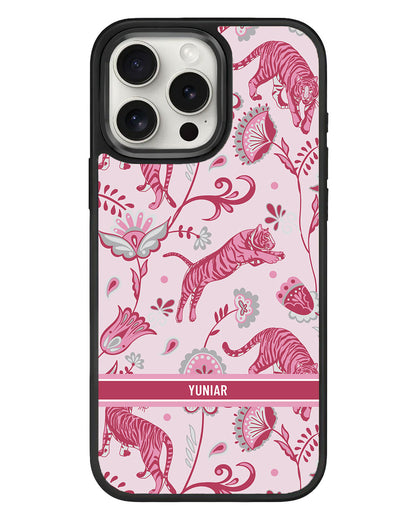 iPhone Standee Grip Case - Tiger & Floral 7.0