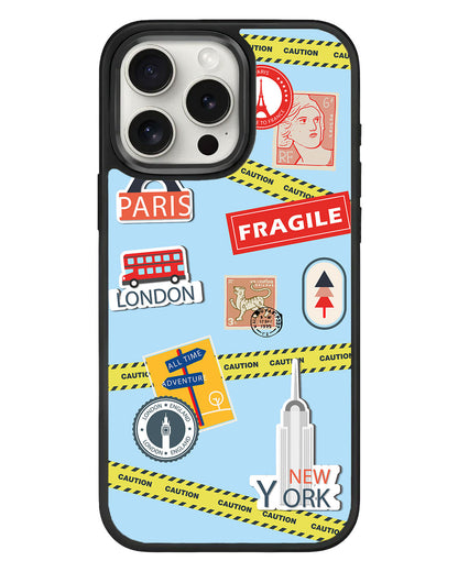 iPhone Standee Grip Case - Travel Stickers