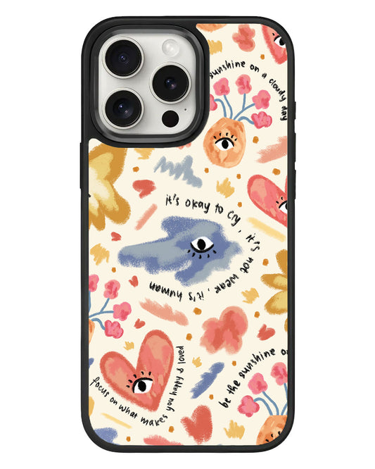 iPhone Standee Grip Case - Abstract Lovers