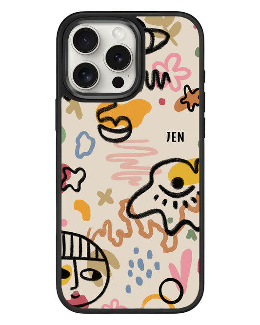 iPhone Standee Grip Case - Abstract 3.0