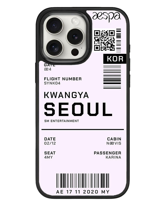 iPhone Standee Grip Case - Aespa Kwangya Ticket