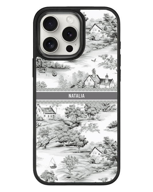 iPhone Standee Grip Case - Toile du Juoy Boat House