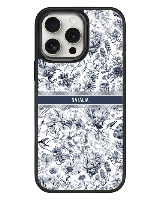 iPhone Standee Grip Case - Toile du Juoy Botanica