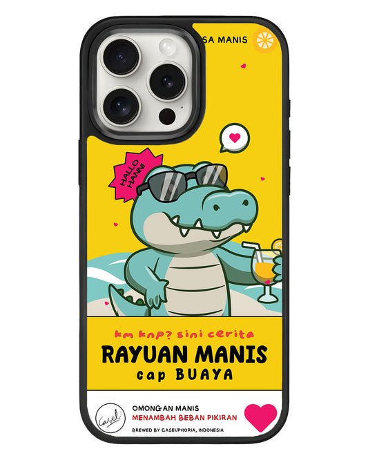 iPhone Standee Grip Case - Cap Buaya