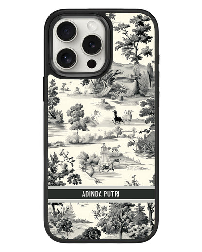 iPhone Standee Grip Case - Toile du Juoy Faune