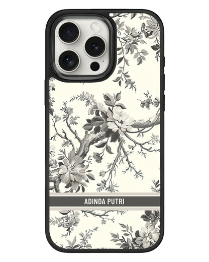 iPhone Standee Grip Case - Toile du Juoy Florale