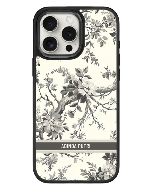 iPhone Standee Grip Case - Toile du Juoy Florale