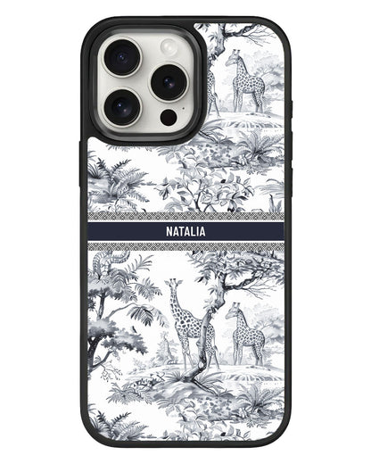 iPhone Standee Grip Case - Toile du Juoy Giraffe