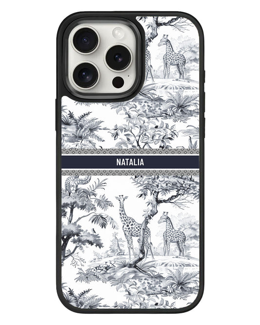 iPhone Standee Grip Case - Toile du Juoy Giraffe