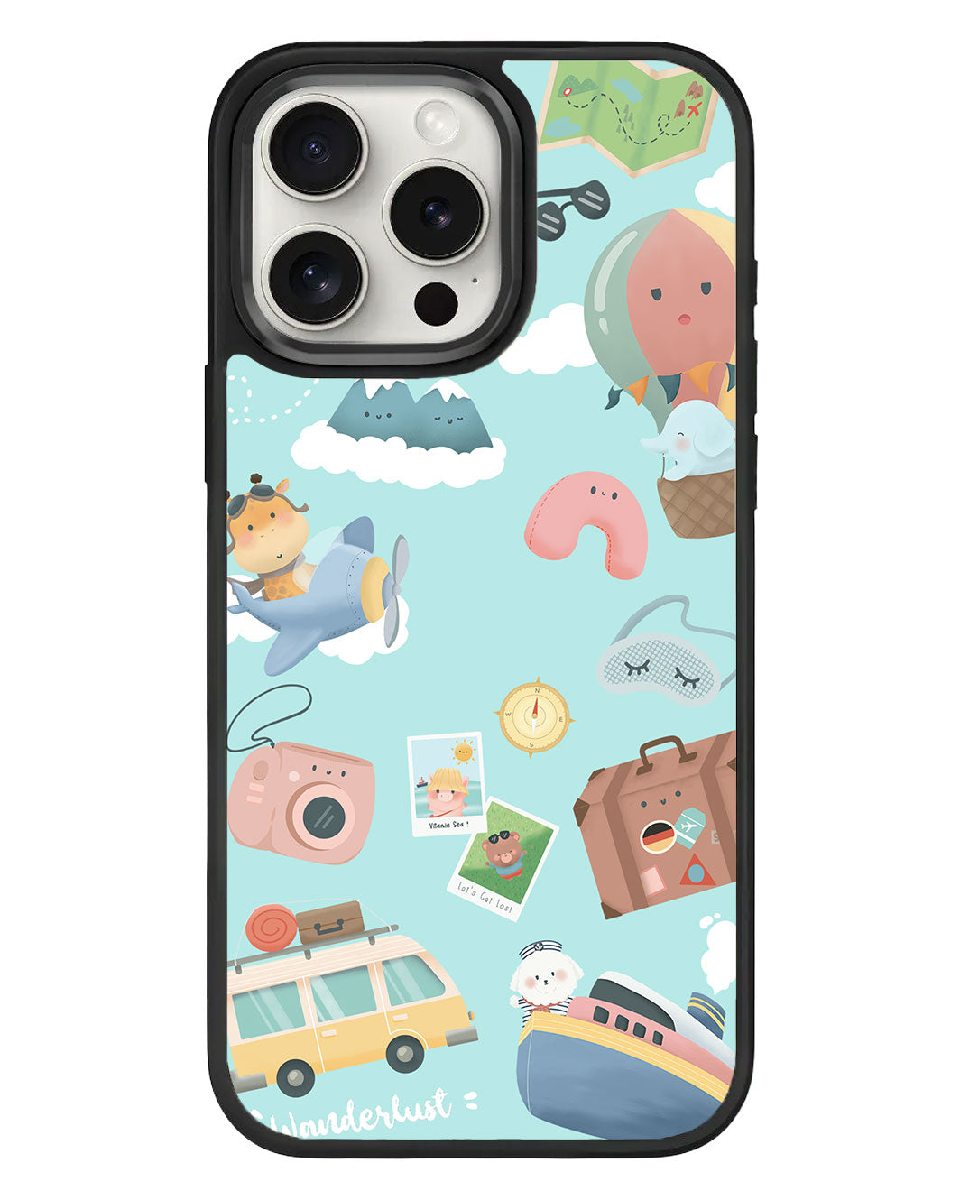 iPhone Standee Grip Case - Travel