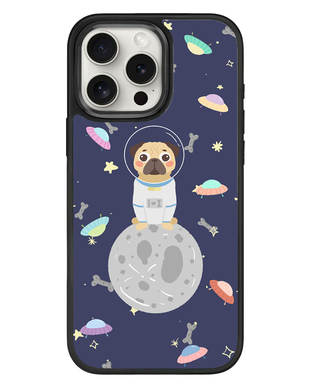 iPhone Standee Grip Case - Pugstronaut
